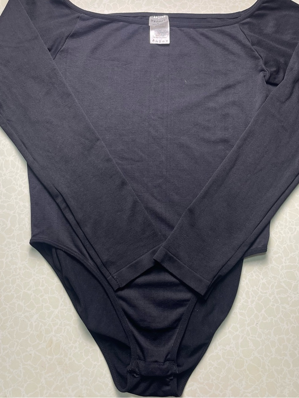 Spirit Black Long Sleeve Top